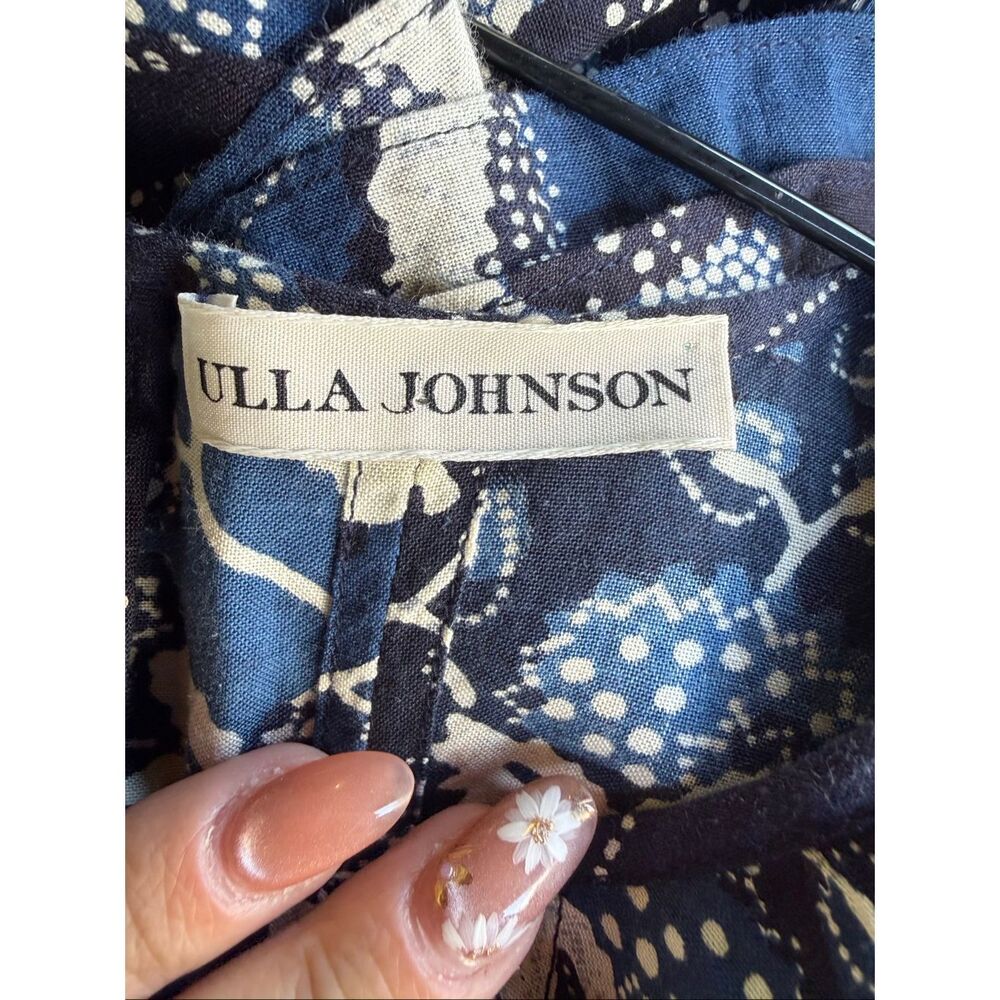 ULLA JOHNSON CITRA DRESS IN INDIGO - New! - Picture 4 of 10